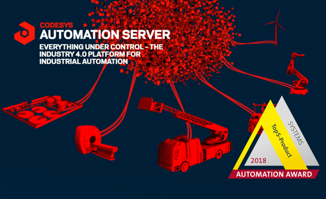 CODESYS 工業(yè)云產(chǎn)品獲得2018德國自動化獎提名，紐倫堡SPS展會上將最終揭曉獎項